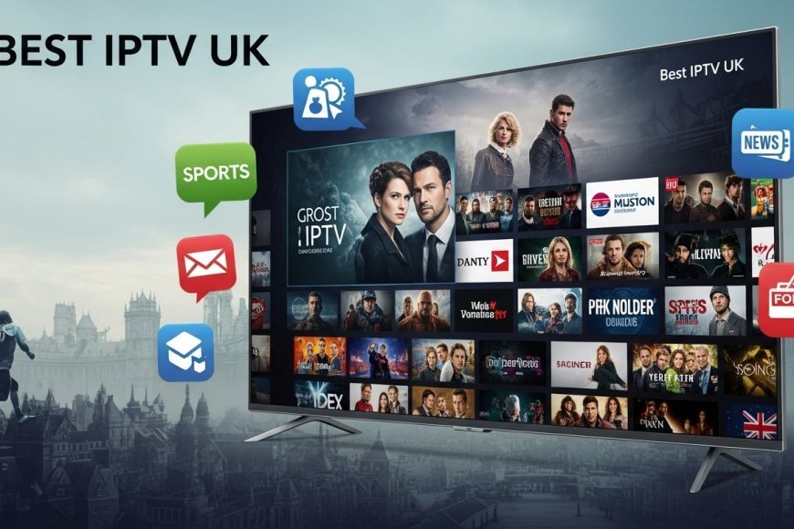 IPTV Provider USA features on a smart TV screen